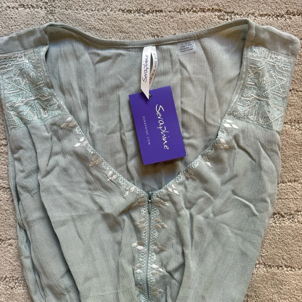 Seraphine Light Green Maternity Dress - Picture 10 of 14